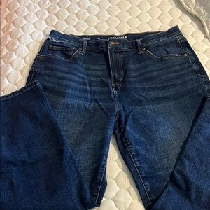 Dark Blue Boyfriend Denim Jeans